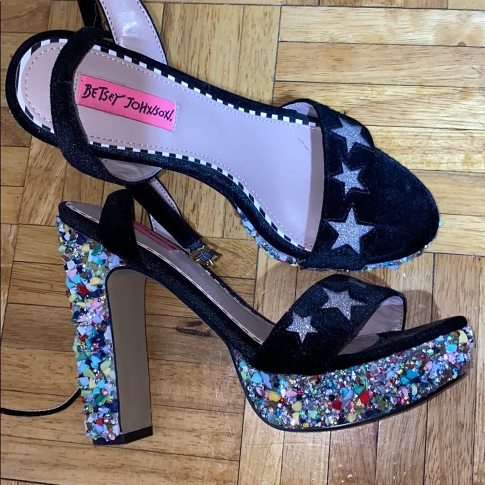Betsey Johnson bedazzled heels